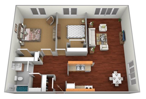 a1 floor plan  1 bedroom with 1 bath  1192 square feet